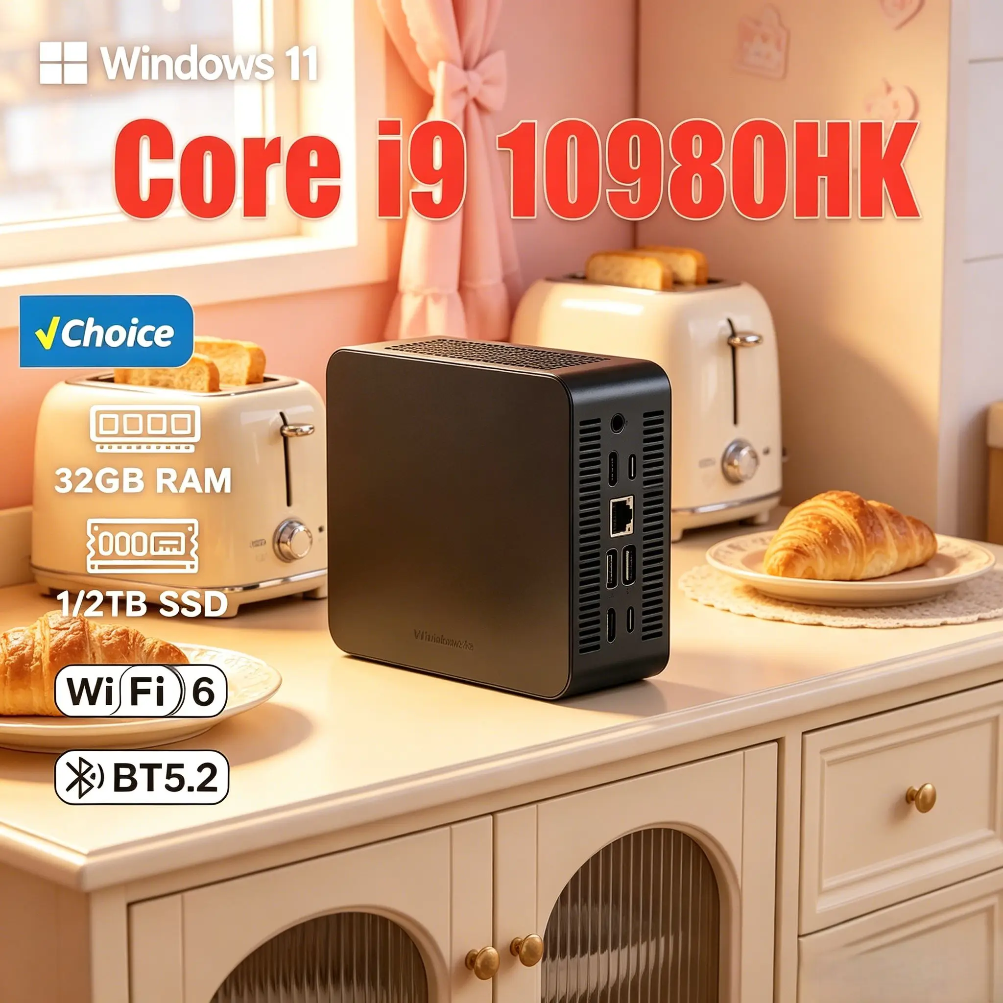Home Office Pro - كمبيوتر مصغر Core I9 10980HK إصدار