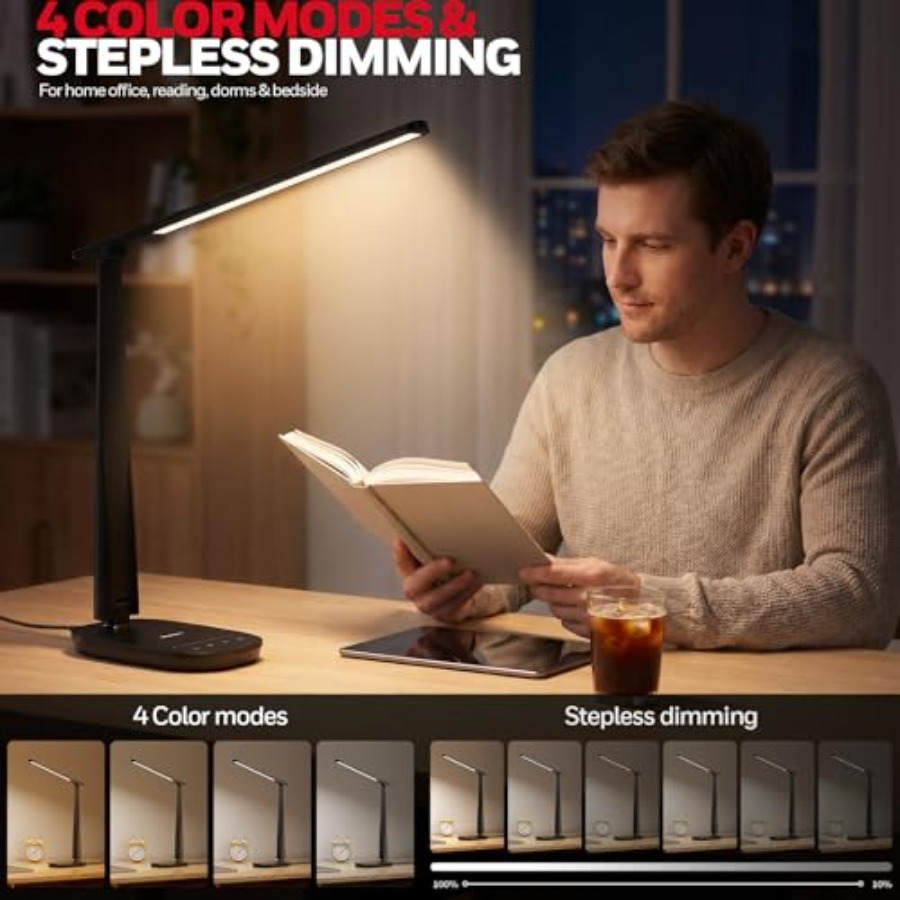 مصباح مكتب LED للمنزل والمكتب، - مراجعة Home Office Desk وسعره