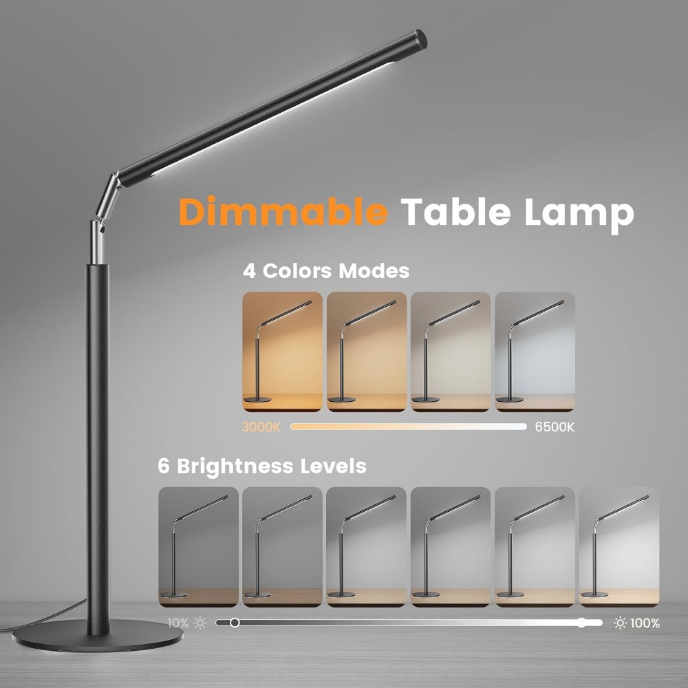 مصباح مكتب LED معدني قابل للتع - مراجعة Home Office Desk وسعره