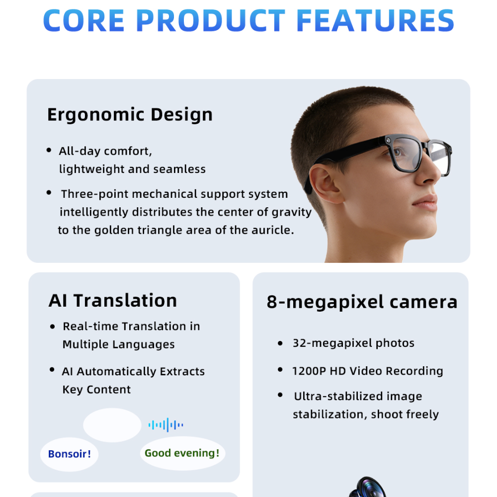 نظارات ترجمة فورية ذكية بالذكا - مراجعة Blue Light Glasses وسعره