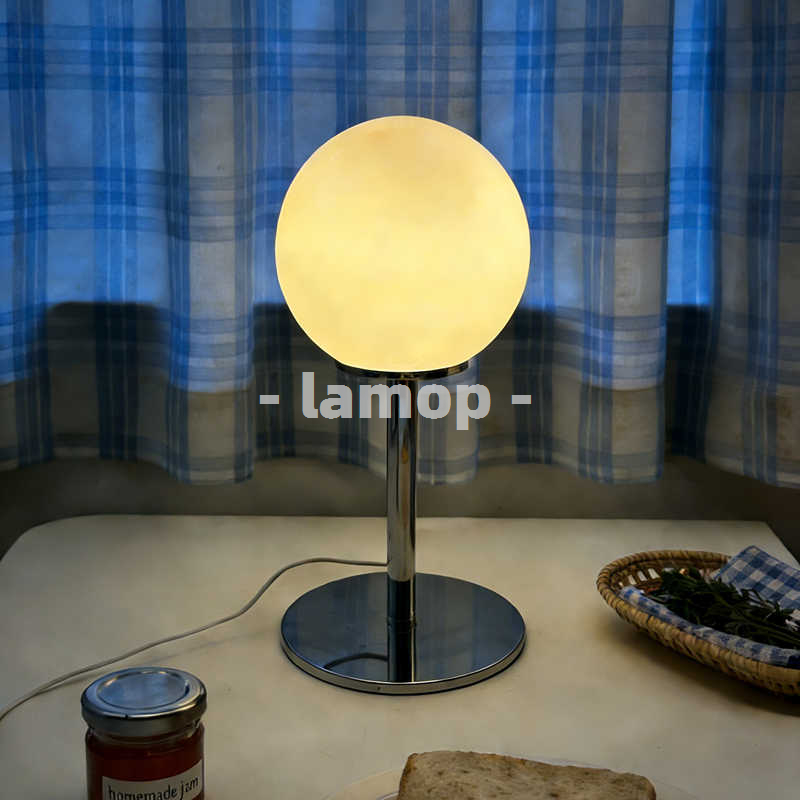 مصباح طاولة كروم أبيض حليبي صل - مراجعة Desk Lamp Led وسعره
