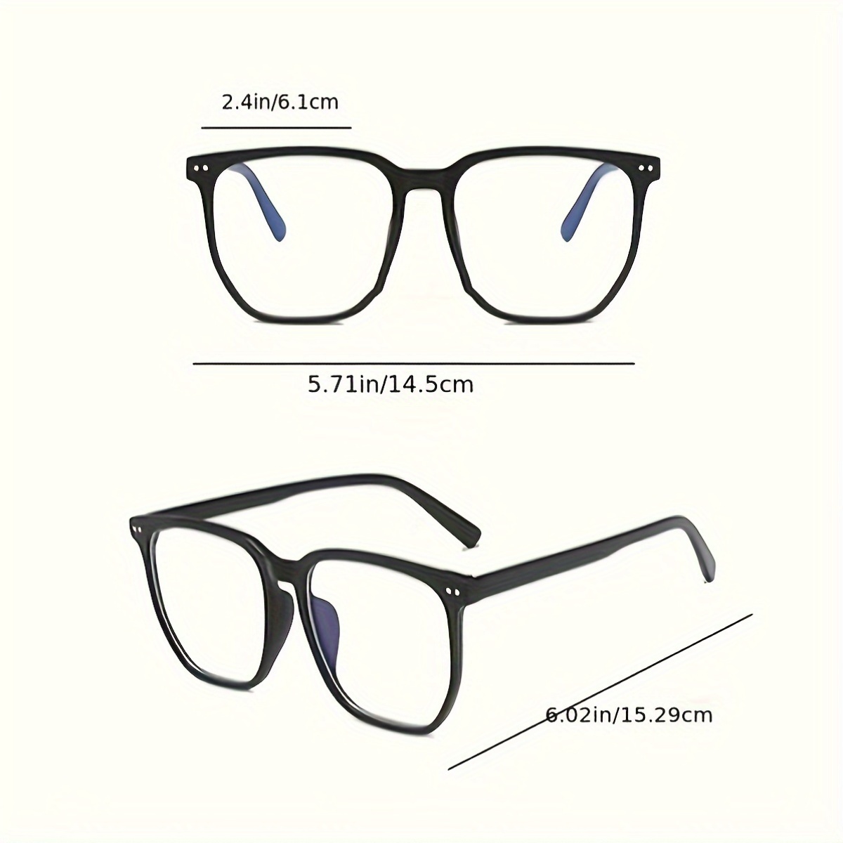 نظارات مربعة مسطحة خفيفة الوزن - مراجعة Blue Light Glasses وسعره