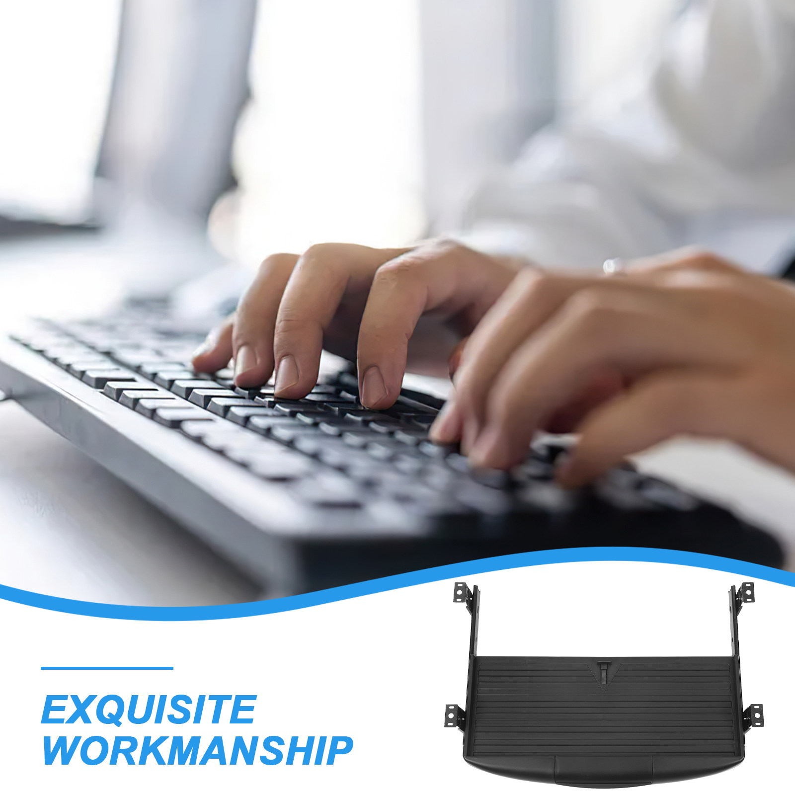 درج لوحة مفاتيح مزدوج الطبقات  - مراجعة Keyboard Tray Under Desk وسعره