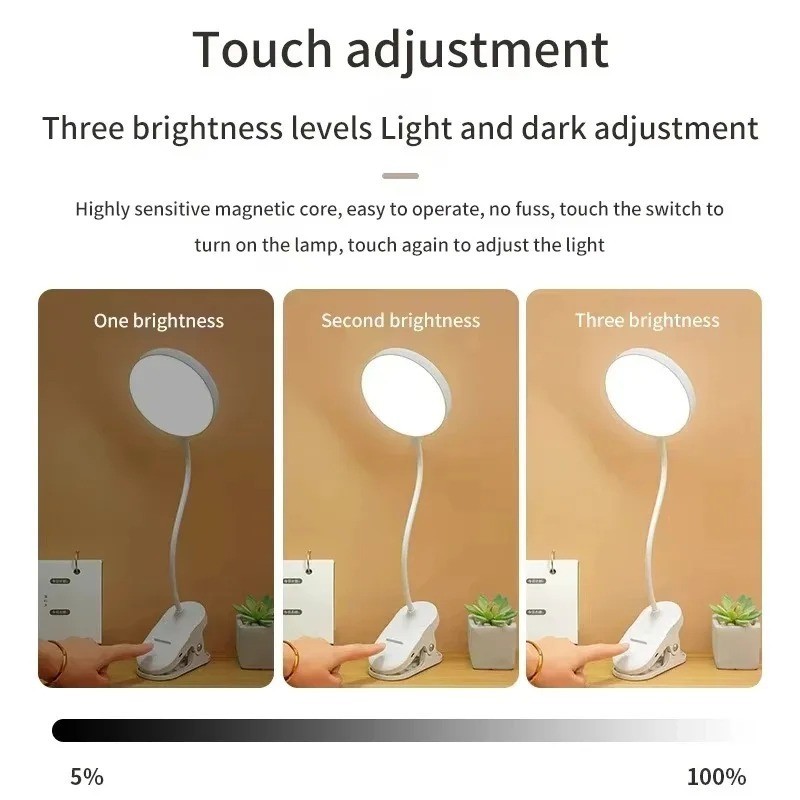 مصباح مكتب محمول قابل لإعادة ا - مراجعة Desk Lamp Led وسعره