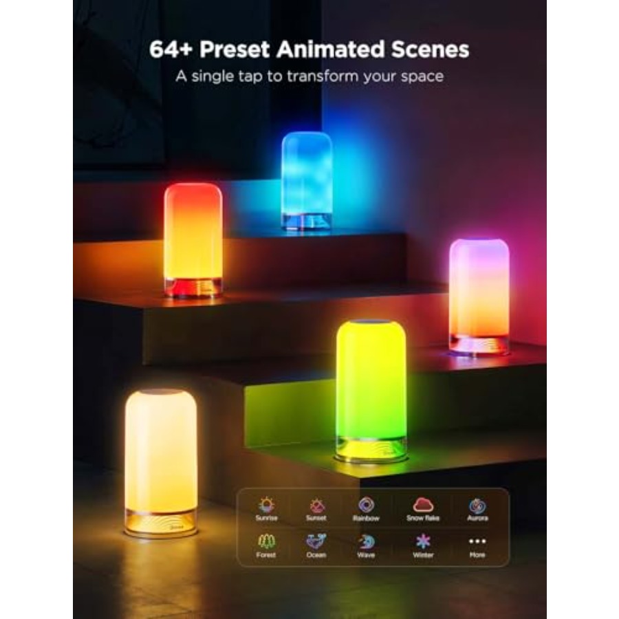 مصباح طاولة ذكي RGBIC 2، مصباح - مراجعة Desk Lamp Led وسعره
