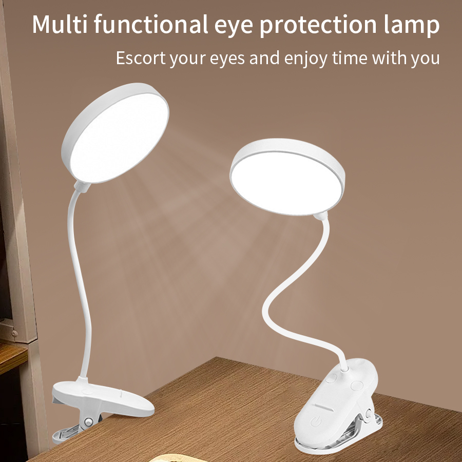 مصباح مكتب LED بمشبك قابل للدو - مراجعة Desk Lamp Led وسعره