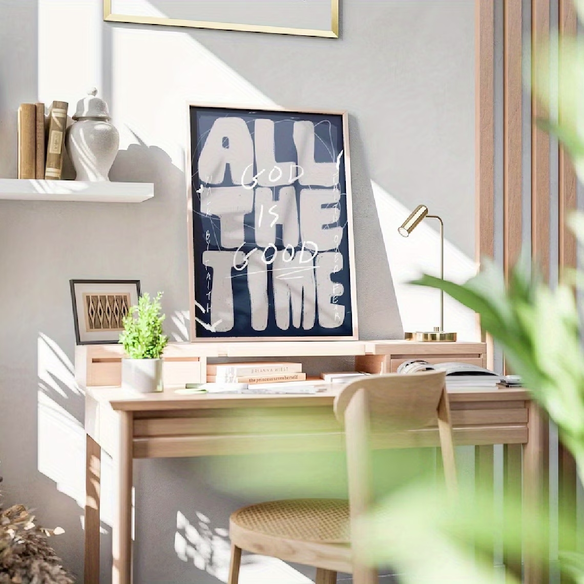 لوحة فنية جدارية مسيحية ملهمة  - مراجعة Home Office Inspiration وسعره