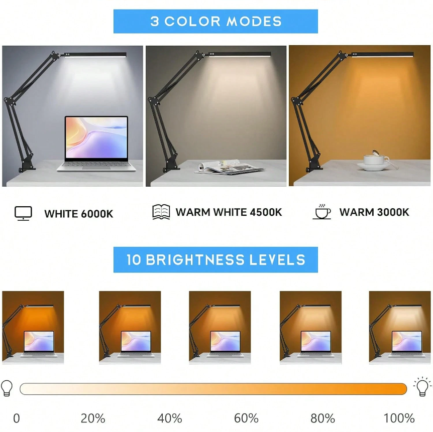 مصباح مكتب LED للمنزل والقراءة - مراجعة Home Office Desk وسعره